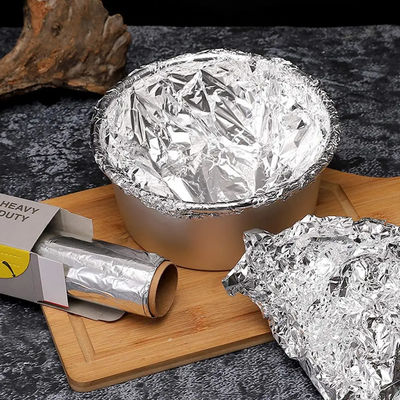ظروف رول فویل آلومینیومی درجه مواد غذایی یکبار مصرف برای مصارف خانگی در آشپزخانه